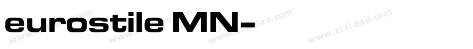 eurostile MN字体转换